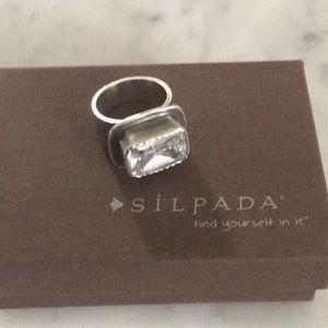 Silpada Cubic Zirconia Ring Size 6